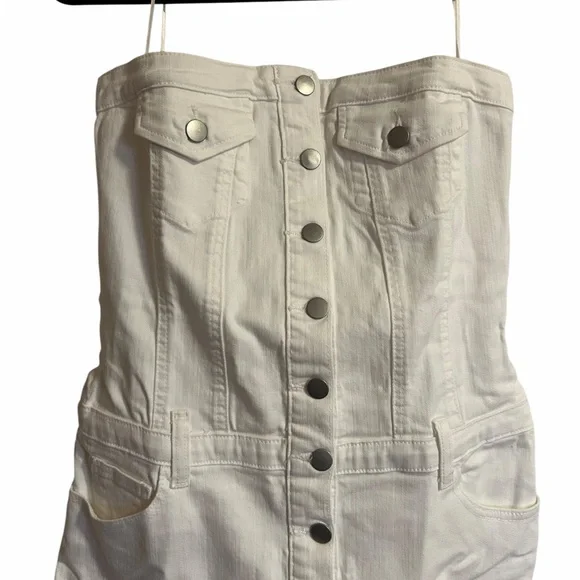 Amanda Uprichard Teyana Dress - White Denim
